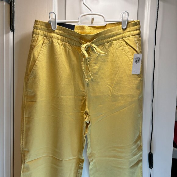NWT GAP Factory Women's Size Small Yellow Easy Pants Mid Rise - Picture 3 of 9